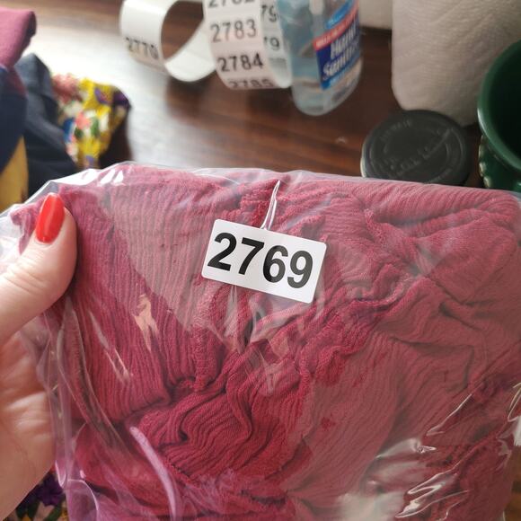 Free People FP One Maxi Adella Dress Womens Small Red Lace Boho Ruffle Hem - Picture 10 of 10